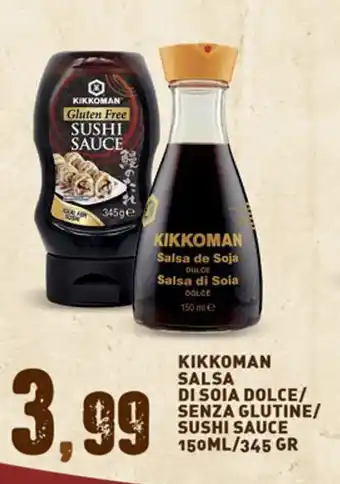 Gecop KIKKOMAN SALSA DI SOIA DOLCE/ SENZA GLUTINE/ SUSHI SAUCE 150ML/345 GR offerta