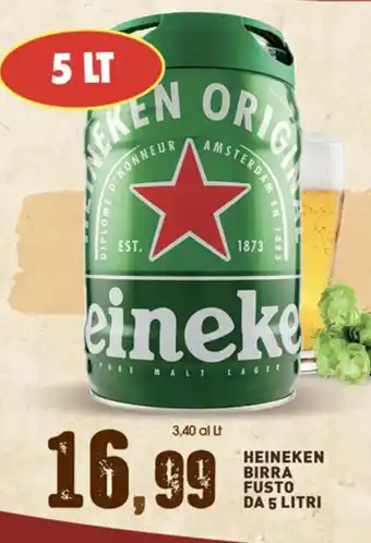 HEINEKEN BIRRA FUSTO DA 5 LITRI