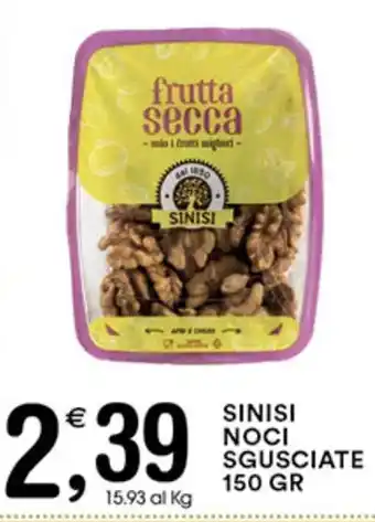 Gecop SINISI NOCI SGUSCIATE 150 GR offerta