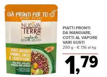 Todis PIATTI PRONTI DA MANGIARE, COTTI AL VAPORE VARI GUSTI 250 g offerta