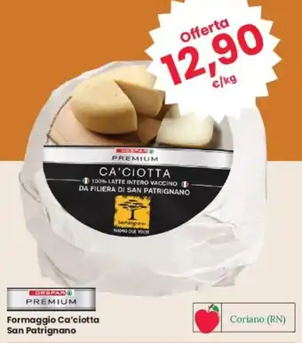 Despar Formaggio Ca'ciotta San Patrignano offerta