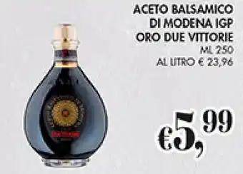 Coal ACETO BALSAMICO DI MODENA IGP ORO DUE VITTORIE ML 250 offerta