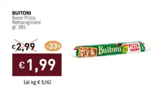 Prezzemolo e Vitale BUITONI Base Pizza Rettangolare gr 385 offerta