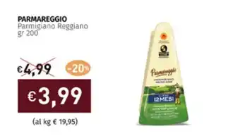 Prezzemolo e Vitale PARMAREGGIO Parmigiano Reggiano gr 200 offerta