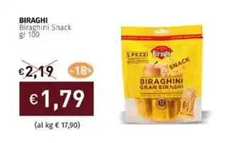 Prezzemolo e Vitale BIRAGHI Biraghini Snack gr 100 offerta