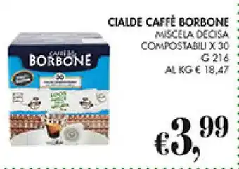 Coal CIALDE CAFFÈ BORBONE MISCELA DECISA COMPOSTABILI X 30 G 216 offerta