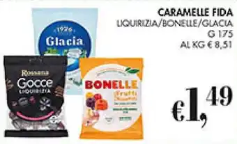 CARAMELLE FIDA LIQUIRIZIA/BONELLE/GLACIA G 175