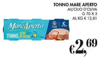 Coal TONNO MARE APERTO ALL'OLIO D'OLIVA G 70 X 3 offerta