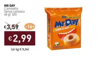 Prezzemolo e Vitale MR DAY Ciambelle Senza Lattosio x8 gr 320 offerta