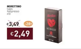 Prezzemolo e Vitale MORETTINO Caps Nespresso x10 offerta