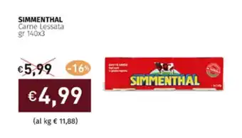 Prezzemolo e Vitale SIMMENTHAL Carne Lessata gr 140x3 offerta