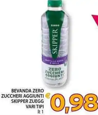 Mercatò Local Skipper Zuegg Bevanda Zero Zuccheri Aggiunti vari tipi 1 lt offerta