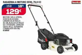 Self RASAERBA A MOTORE DEVIL 79,8 CC offerta