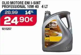 OLIO MOTORE ENI I-SINT PROFESSIONAL 10W 40 4 LT