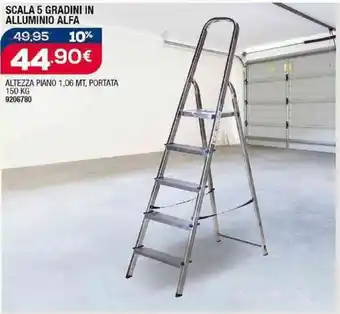SCALA 5 GRADINI IN ALLUMINIO ALFA