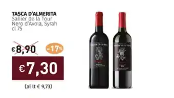 Prezzemolo e Vitale TASCA D'ALMERITA Sallier de la Tour Nero d'Avola, Syrah cl 75 offerta