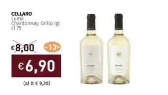 Prezzemolo e Vitale CELLARO Lumà Chardonnay, Grillo Igt cl 75 offerta