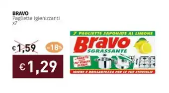 Prezzemolo e Vitale BRAVO Pagliette Igienizzanti x7 offerta