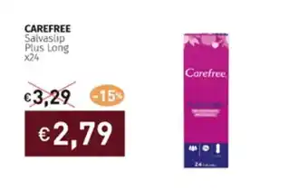 Prezzemolo e Vitale CAREFREE Salvaslip Plus Long x24 offerta