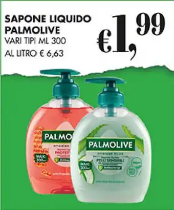 Coal SAPONE LIQUIDO PALMOLIVE VARI TIPI ML 300 offerta