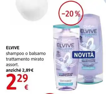 dm drogerie markt ELVIVE shampoo o balsamo trattamento mirato assort. offerta