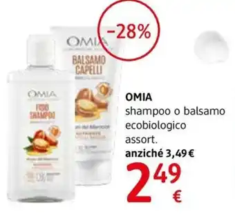 dm drogerie markt OMIA shampoo o balsamo ecobiologico assort. offerta