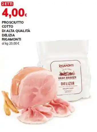 Basko PROSCIUTTO COTTO DI ALTA QUALITÀ DELIZIA RIGAMONTI offerta