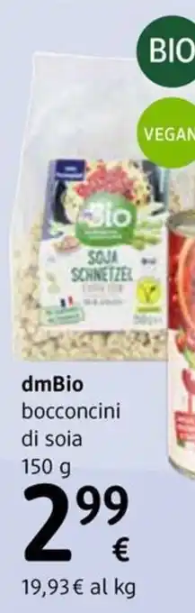 dm drogerie markt dmBio bocconcini di soia 150 g offerta