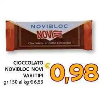 Novibloc Novi Cioccolato vari tipi 150 gr