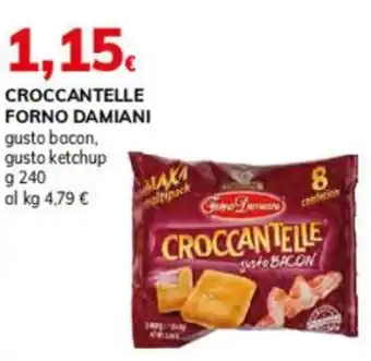 CROCCANTELLE FORNO DAMIANI gusto bacon, gusto ketchup g 240