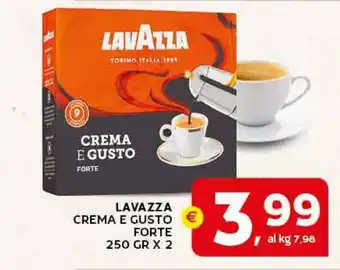 Extra Supermercati LAVAZZA CREMA E GUSTO FORTE 250 GR X 2 offerta