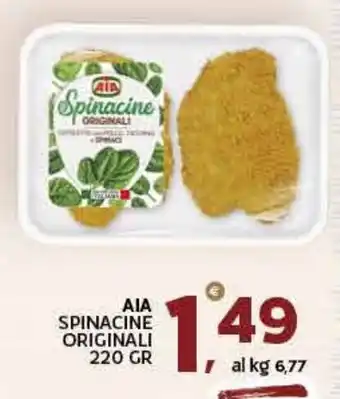 Extra Supermercati AIA SPINACINE ORIGINALI 220 GR offerta