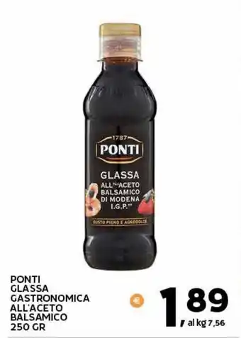 Extra Supermercati PONTI GLASSA GASTRONOMICA ALL'ACETO BALSAMICO 250 GR offerta