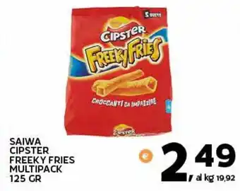 Extra Supermercati SAIWA CIPSTER FREEKY FRIES MULTIPACK 125 GR offerta