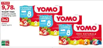 Basko YOGURT YOMO gusti frutta assortiti g125x8 offerta