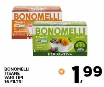 Extra Supermercati BONOMELLI TISANE VARI TIPI 16 FILTRI offerta