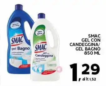 Extra Supermercati SMAC GEL CON CANDEGGINA/ GEL BAGNO 850 ML offerta