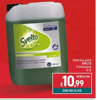 Altasfera Detersivo piatti SVELTO Professional Lt.10 offerta