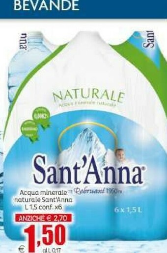 Elite Acqua sant'anna offerta