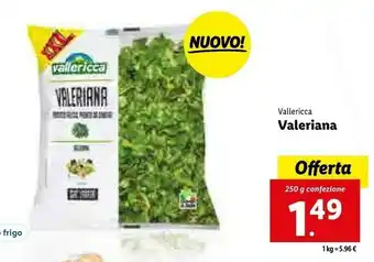 Lidl Valeriana vallericca offerta