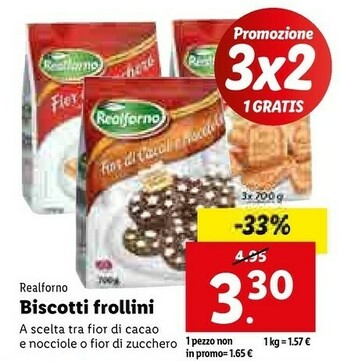 Lidl Fior di zucchero 700 g(ml) offerta