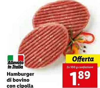Lidl Hamburger offerta