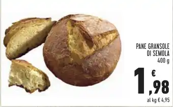 Conad PANE GRANSOLE DI SEMOLA 400 g offerta