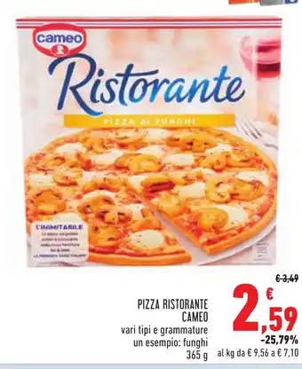 Conad PIZZA RISTORANTE CAMEO 365 g offerta