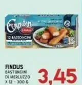 Gran Risparmio Findus - 12 bastoncini con 100% filetti di merluzzo 300 g(ml) offerta