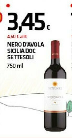 Superconti Nero d'avola offerta