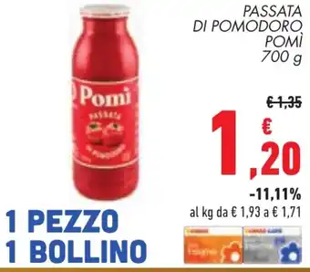 Conad PASSATA DI POMODORO POMÌ 700 g offerta