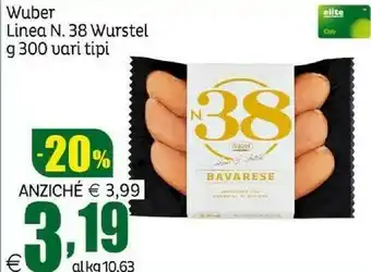Elite Linea n.38 wurstel offerta