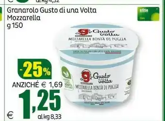 Elite Gusto di una volta mozzarella offerta