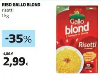 Coop RISO GALLO BLOND risotti 1 kg offerta